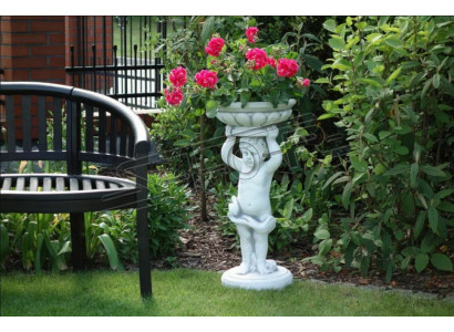Pot de fleurs naturel, pot de fleur, décoration de pots de fleurs, vases de jardin en poterie figurine